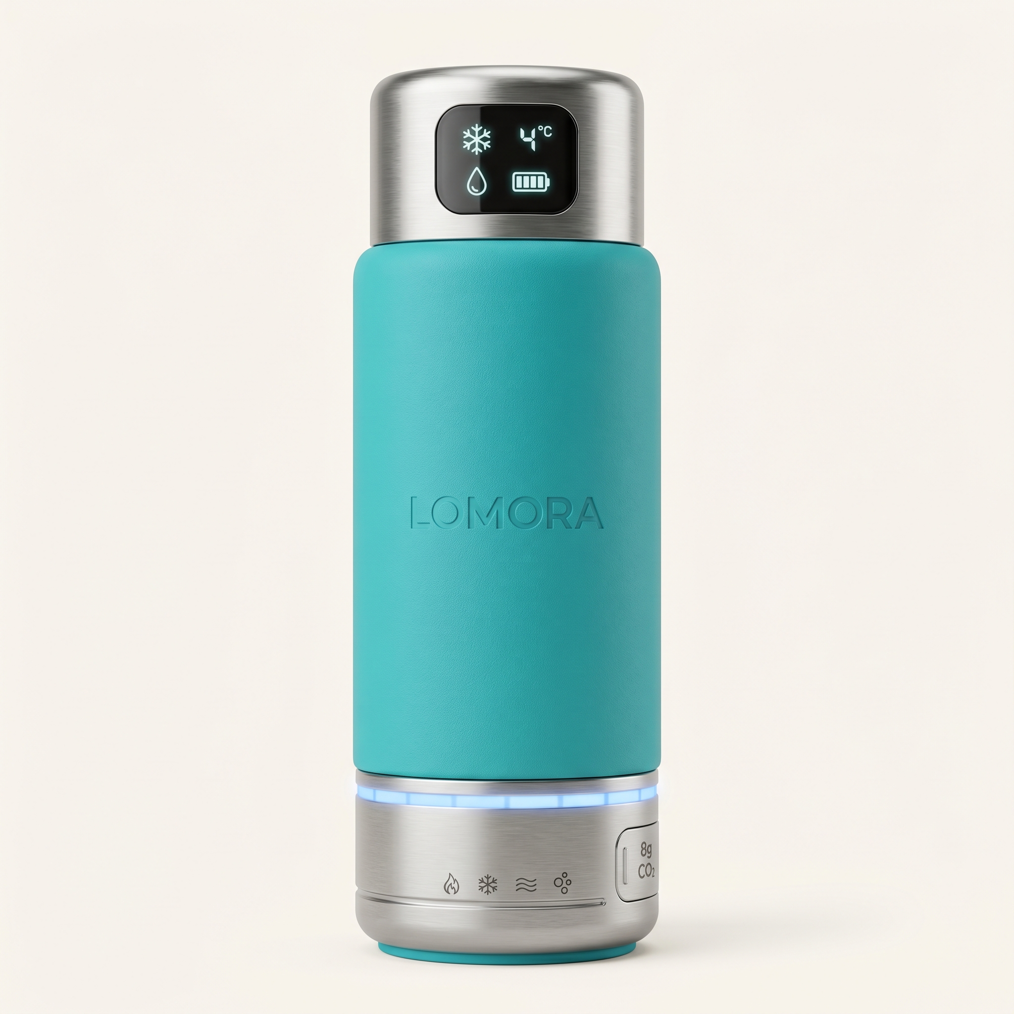 LOMORA Forever Smart Bottle PRO Daily 700ml Ocean Teal — COLD Mode Active