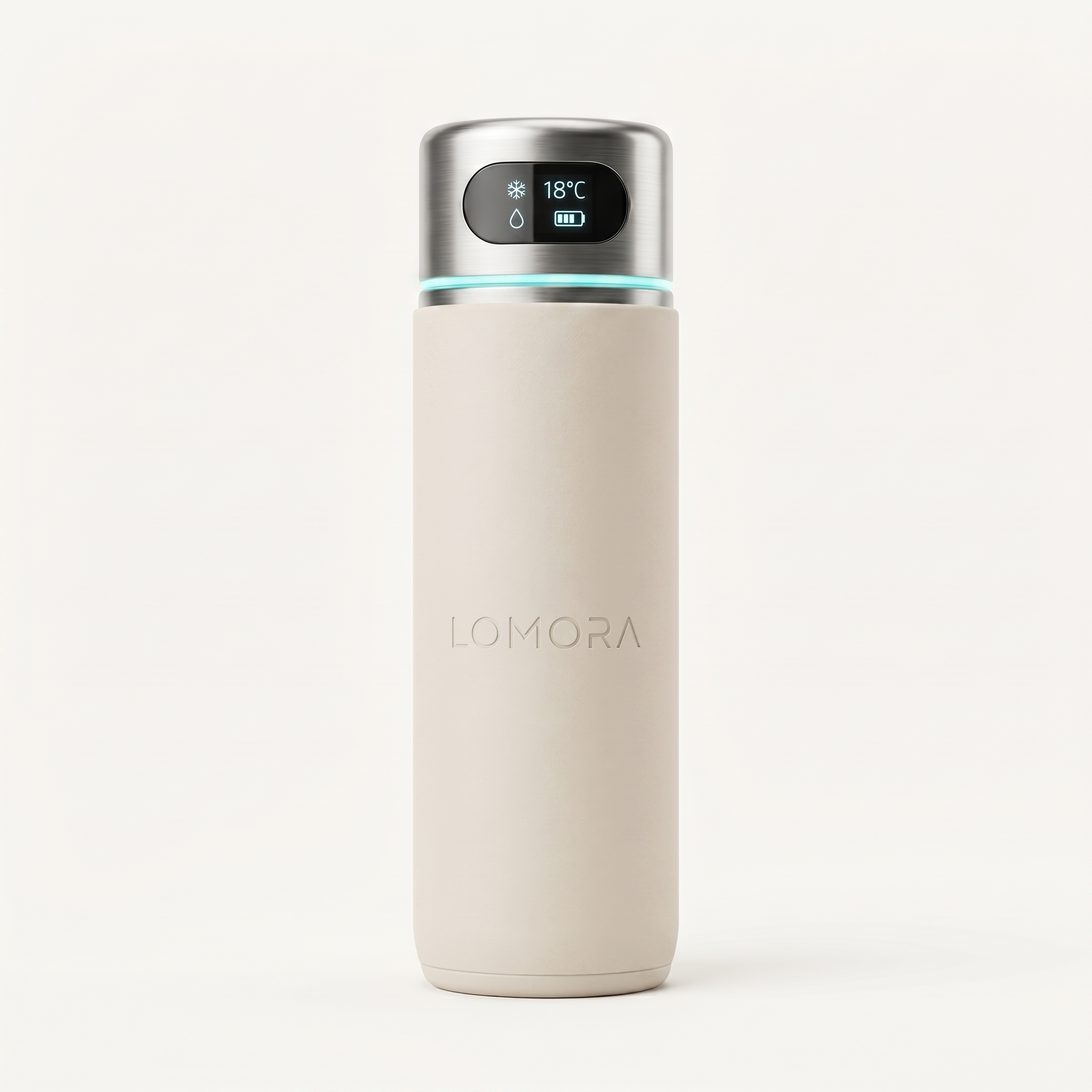 LOMORA Forever Smart Bottle CORE Daily 700ml Pearl White — Hero Shot